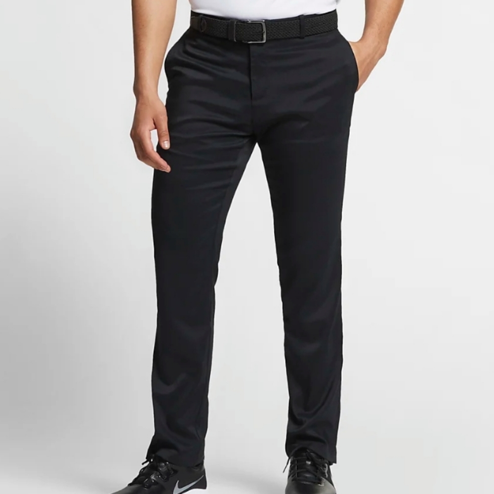 Nike Golf Pants 42x32 style# 472532-010 black Zip  Dri-fit